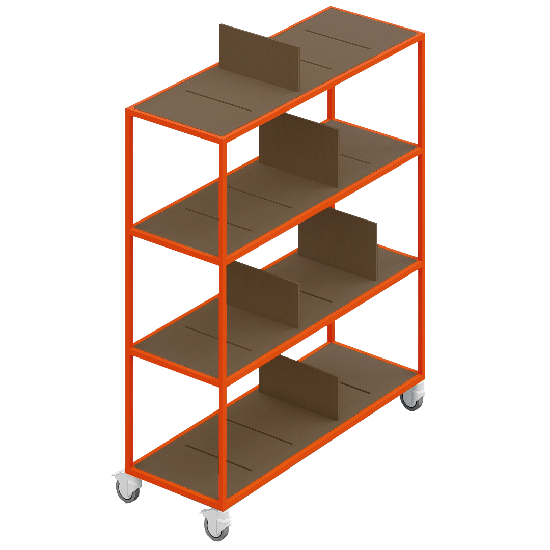 LOFT Decora: MOMI mobile shelf designed by Kolarz&Leśnodorska