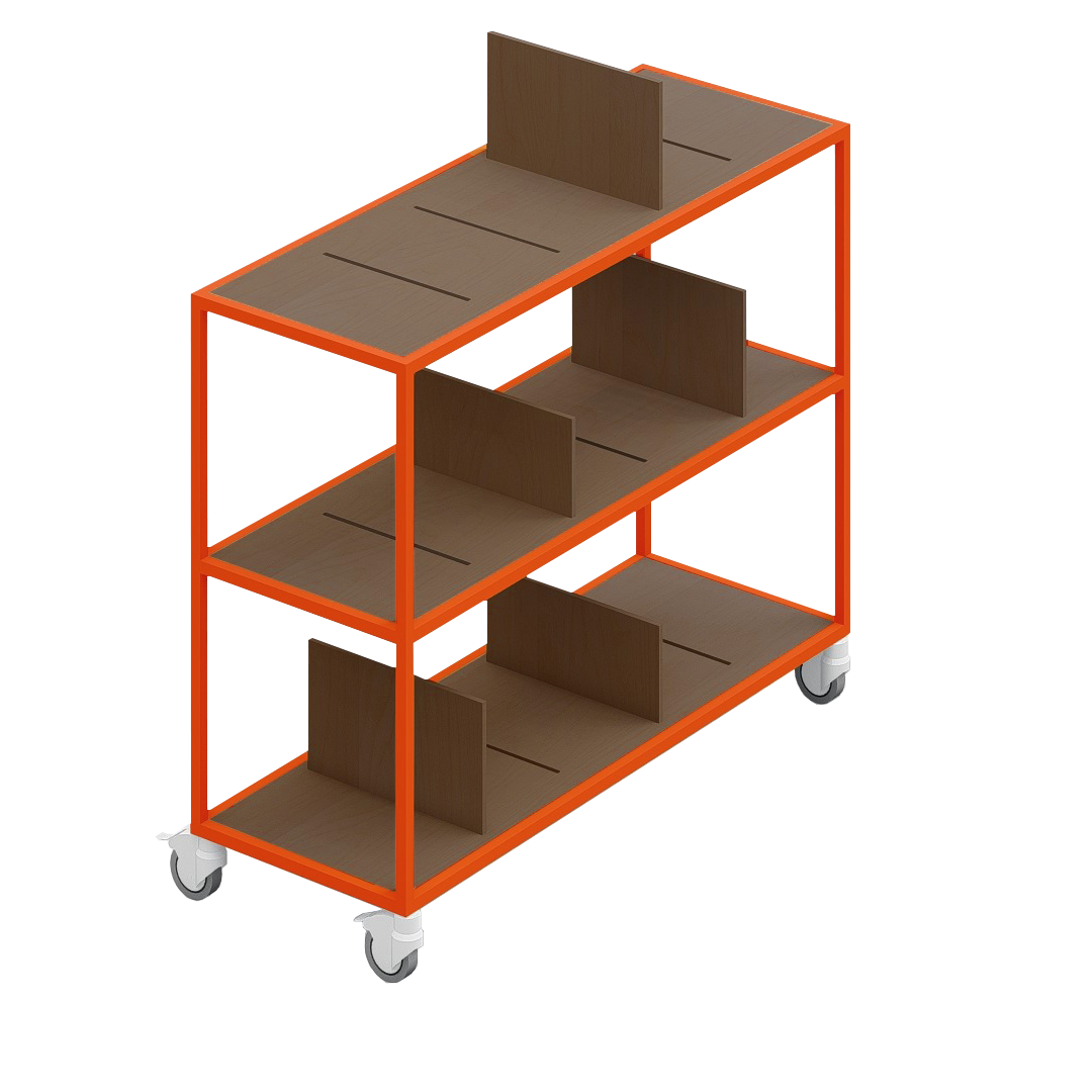 LOFT Decora: MOMI mobile shelf designed by Kolarz&Leśnodorska