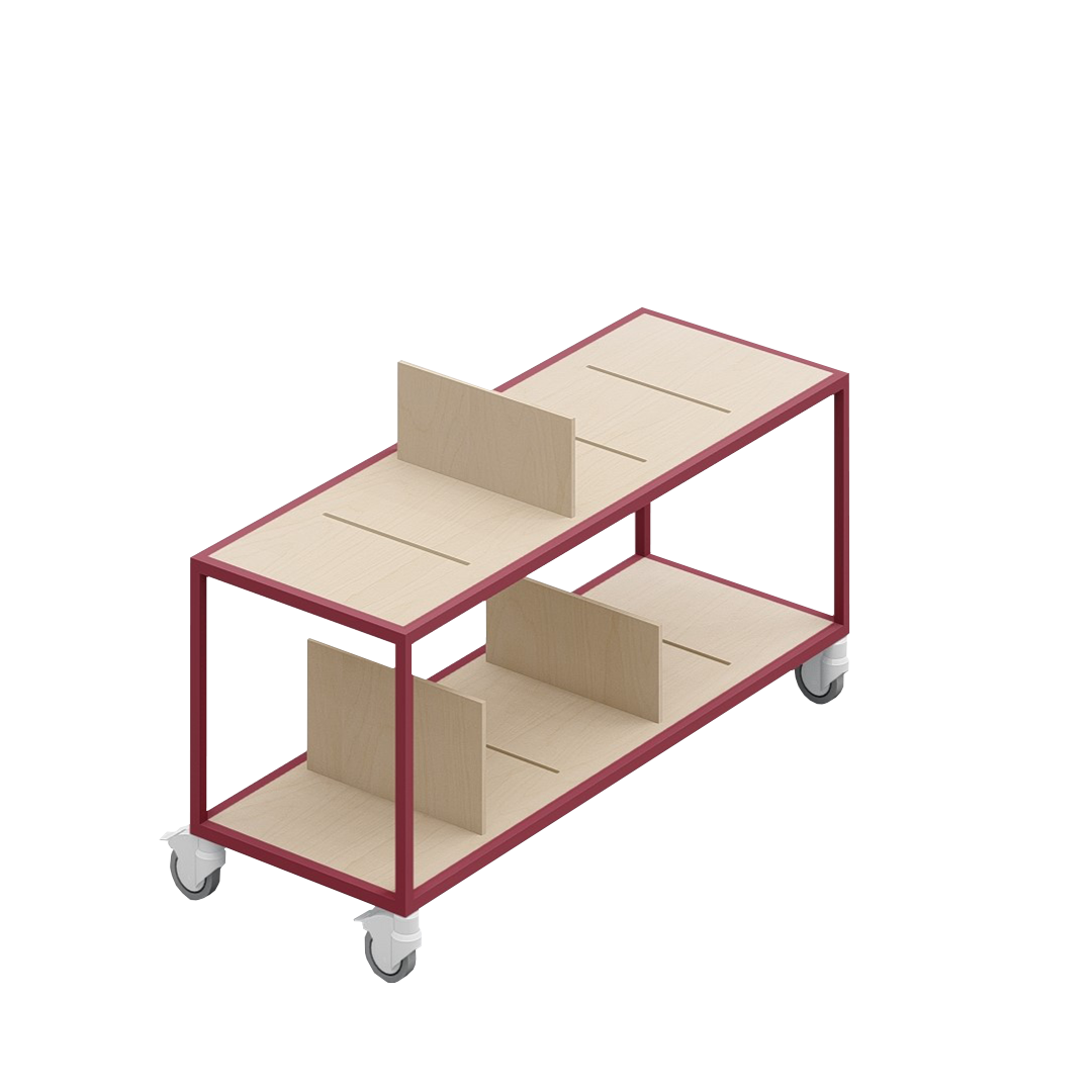 LOFT Decora: MOMI mobile shelf designed by Kolarz&Leśnodorska