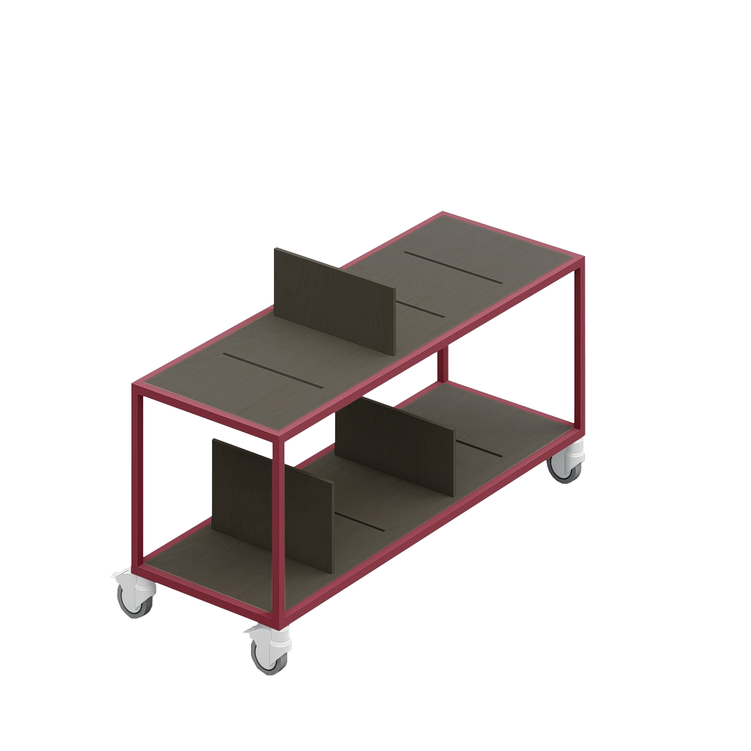 LOFT Decora: MOMI mobile shelf designed by Kolarz&Leśnodorska