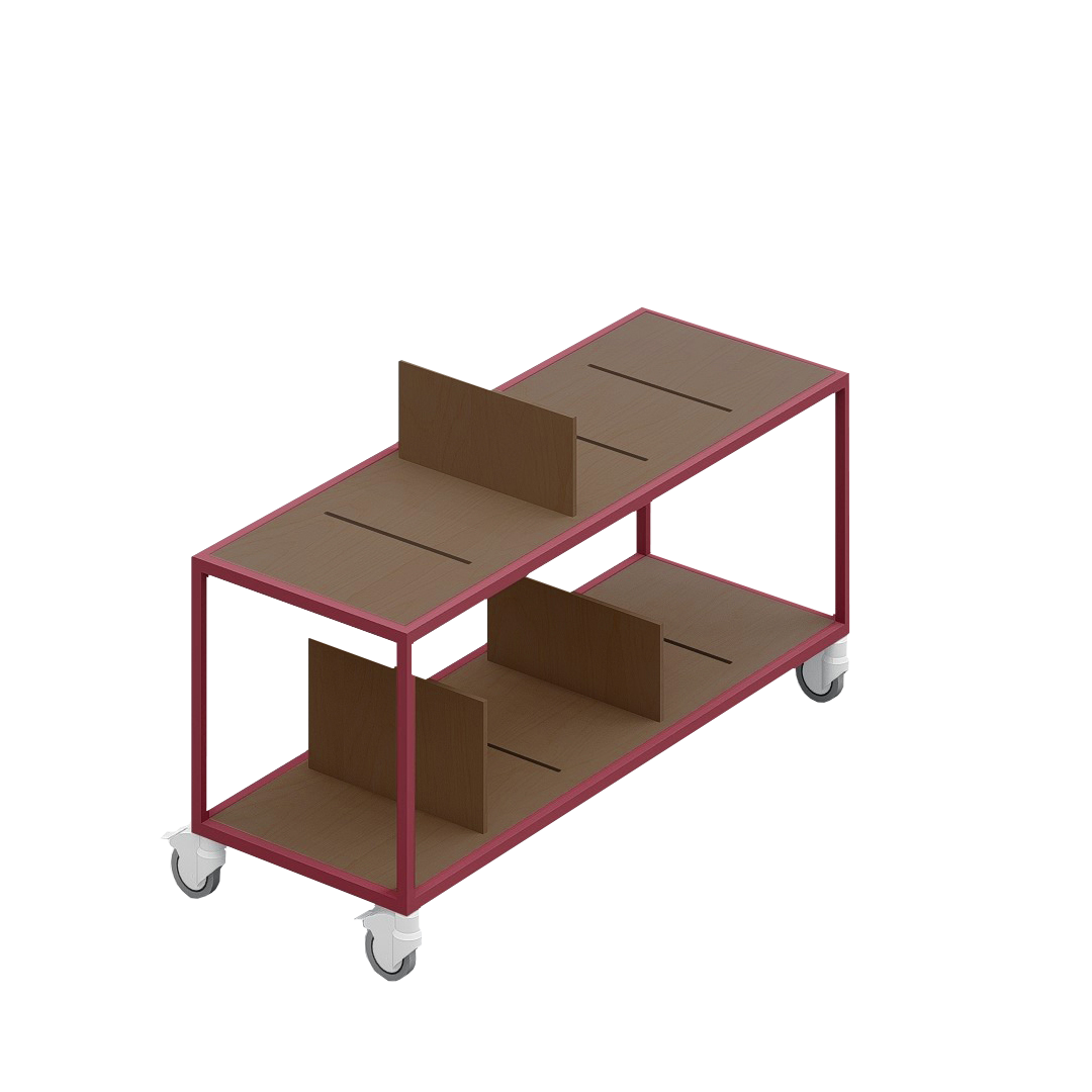 LOFT Decora: MOMI mobile shelf designed by Kolarz&Leśnodorska