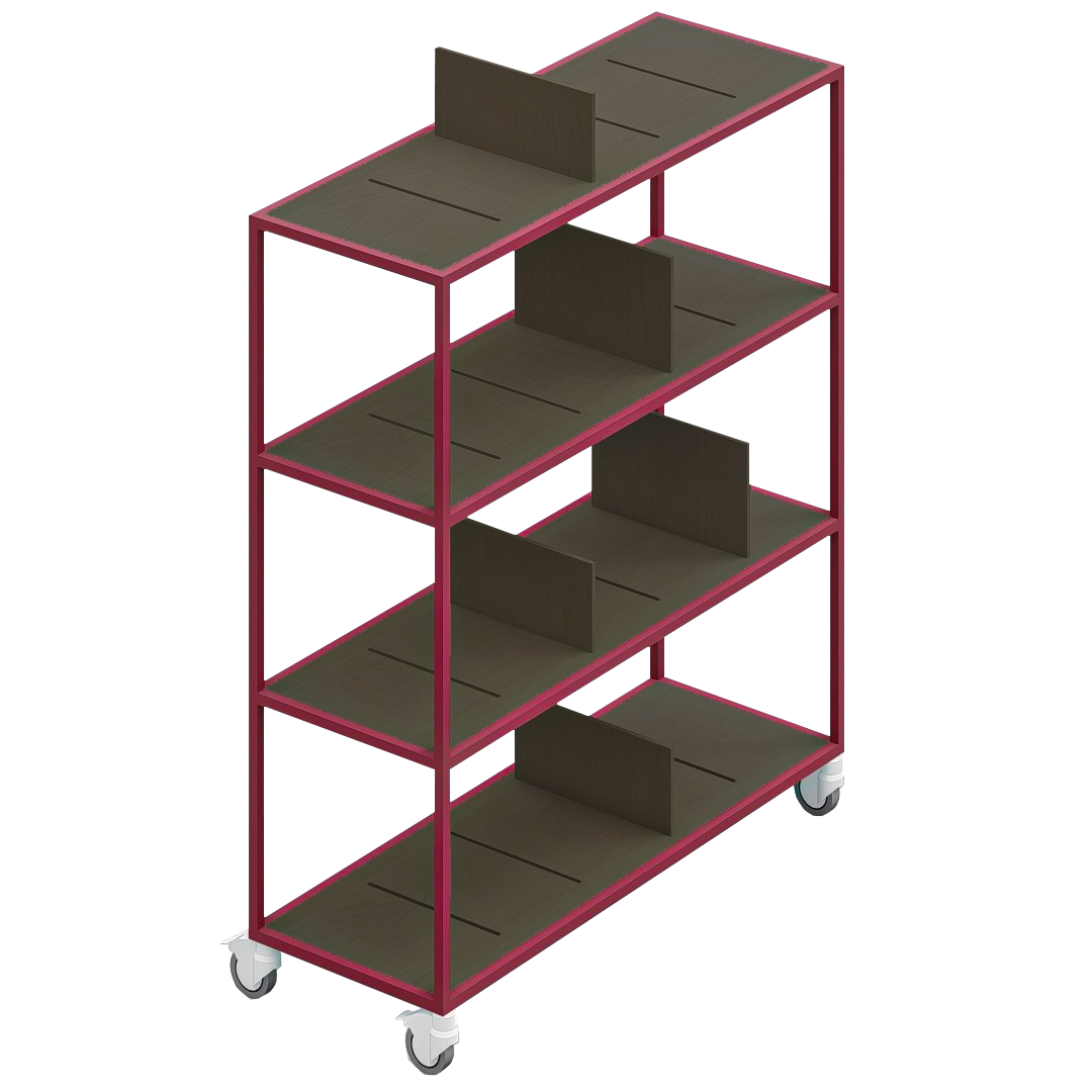 LOFT Decora: MOMI mobile shelf designed by Kolarz&Leśnodorska