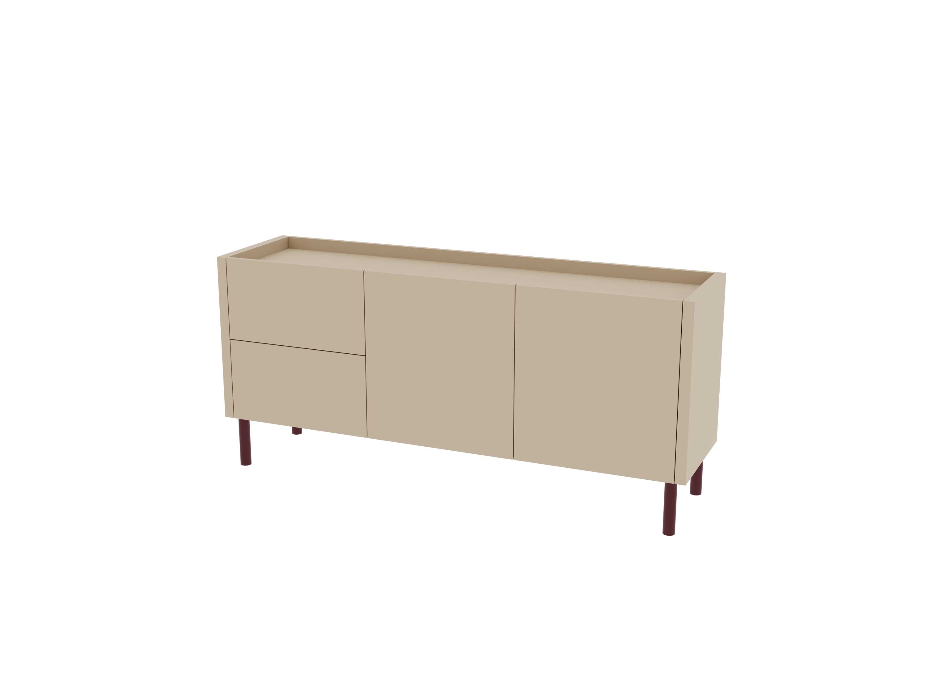 Loft Decora: low chest of drawers with kung drawers