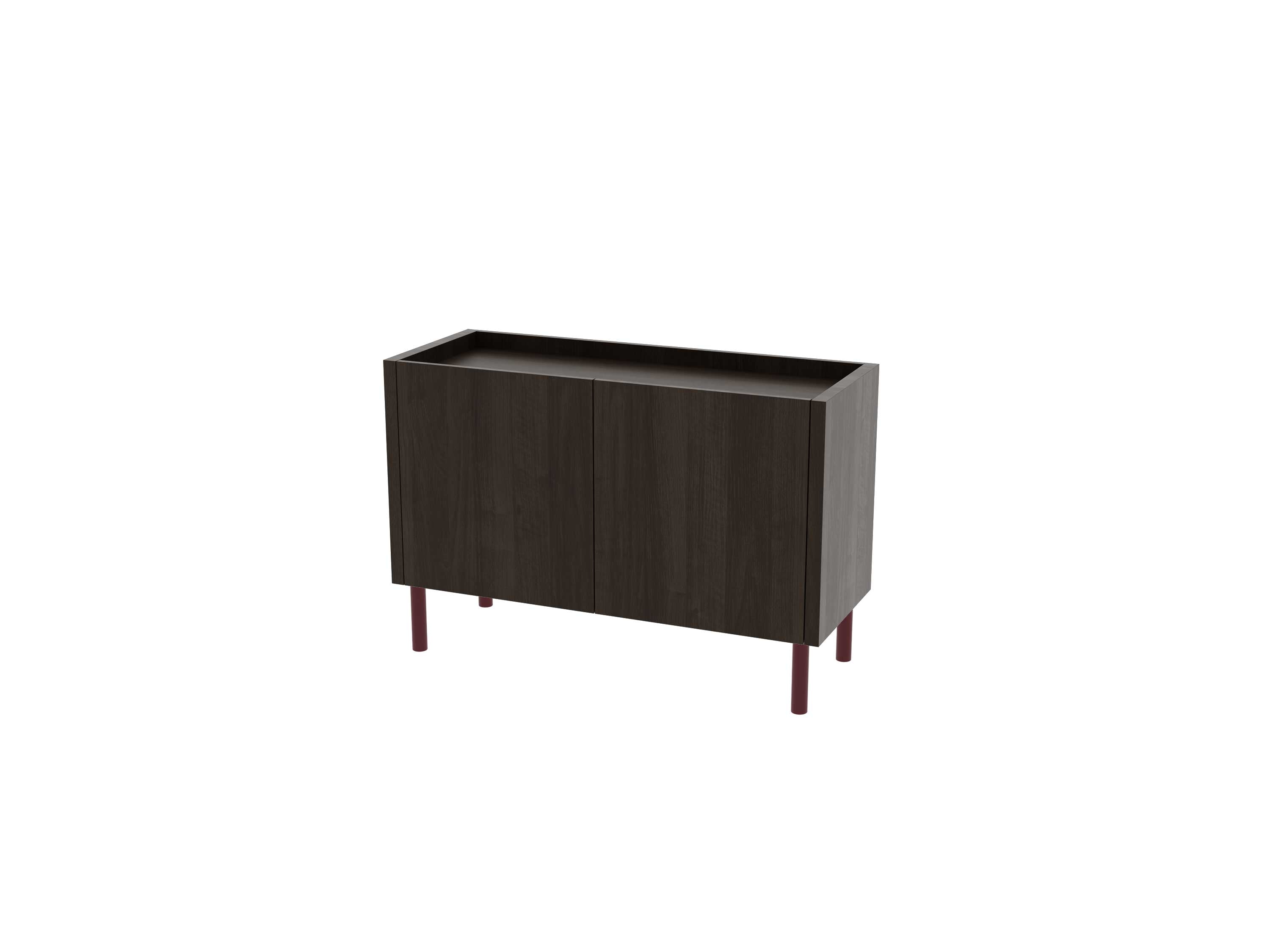 Loft Decora: chest of drawers, low cabinet with two kung doors designed by Pawlak & Stawarski