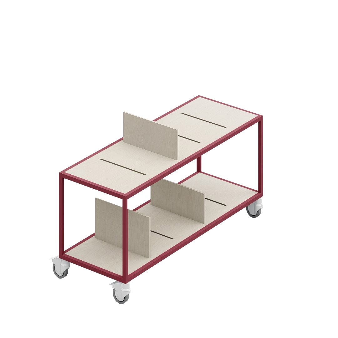 LOFT Decora: MOMI mobile shelf designed by Kolarz&Leśnodorska