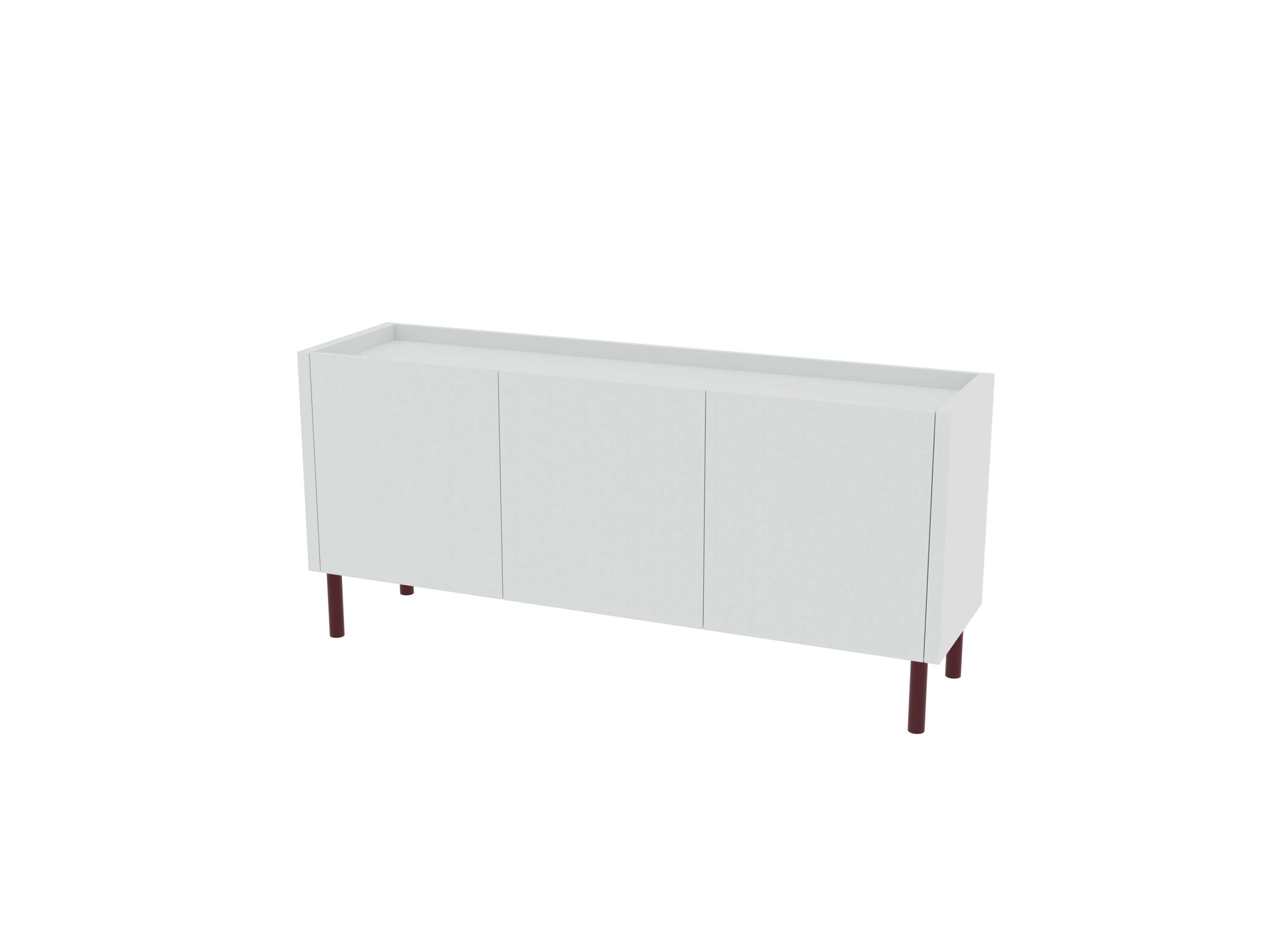 Loft Decora: low chest of drawers with kung doors