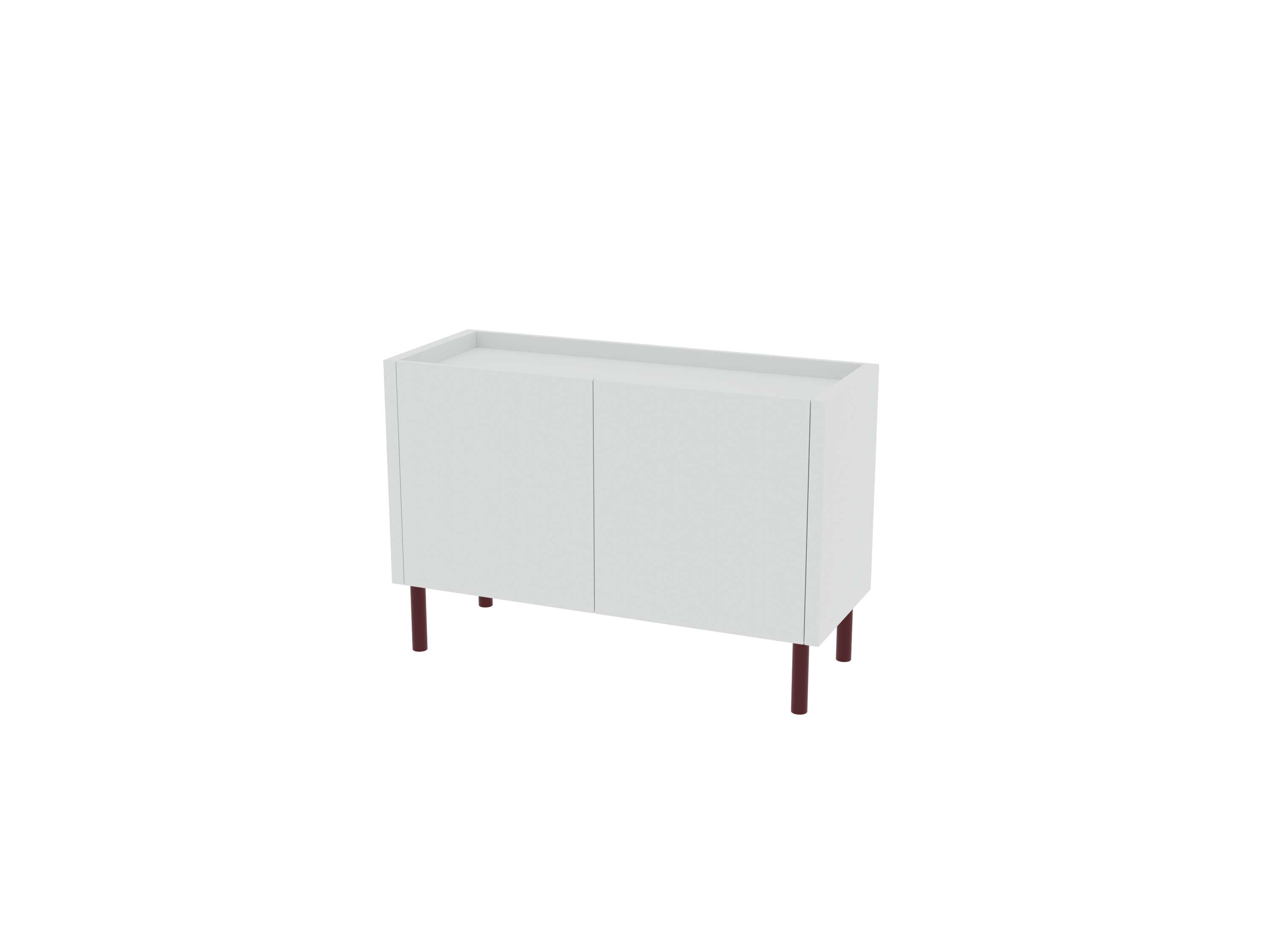 Loft Decora: chest of drawers, low cabinet with two kung doors designed by Pawlak & Stawarski