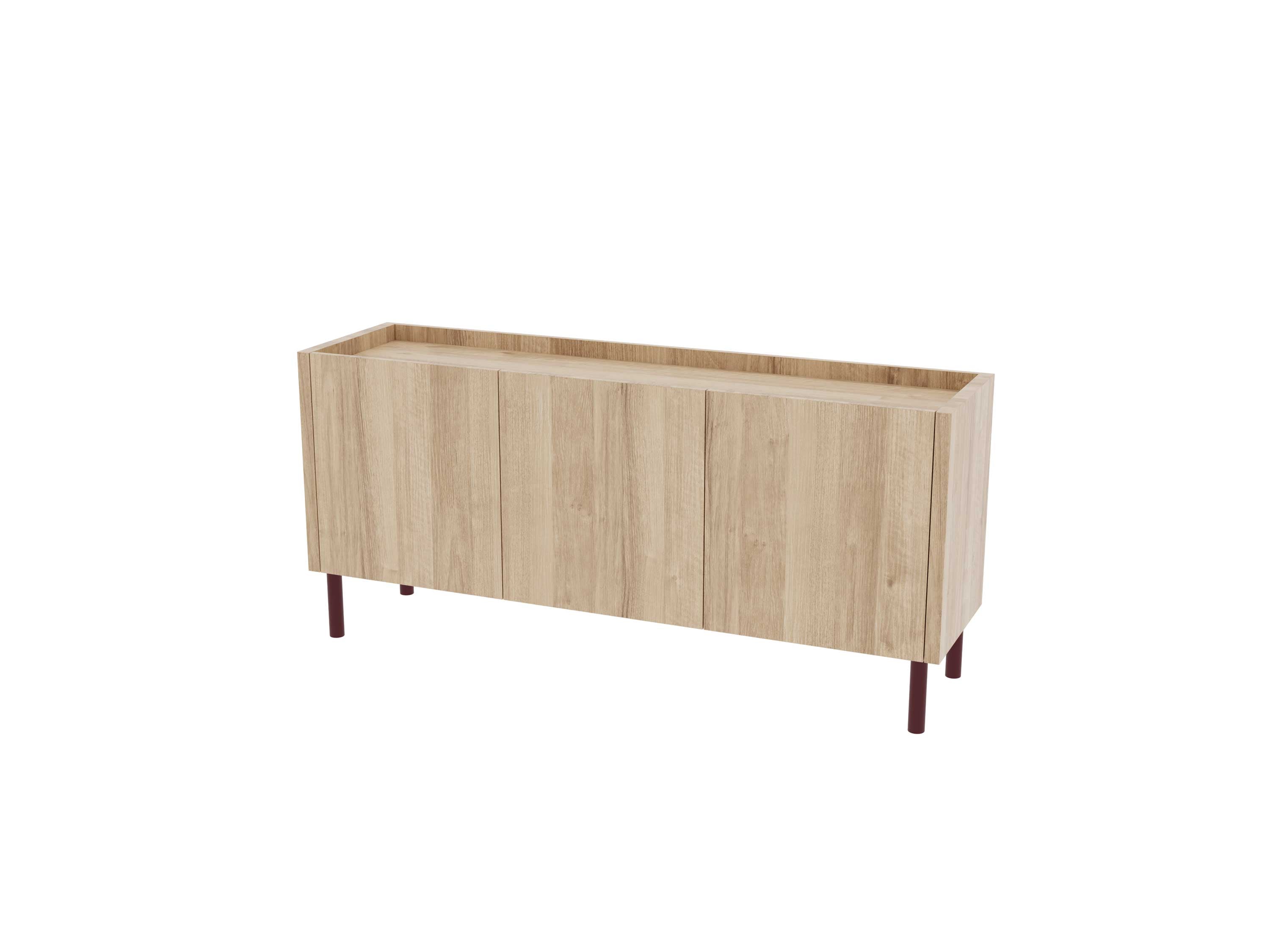 Loft Decora: low chest of drawers with kung doors