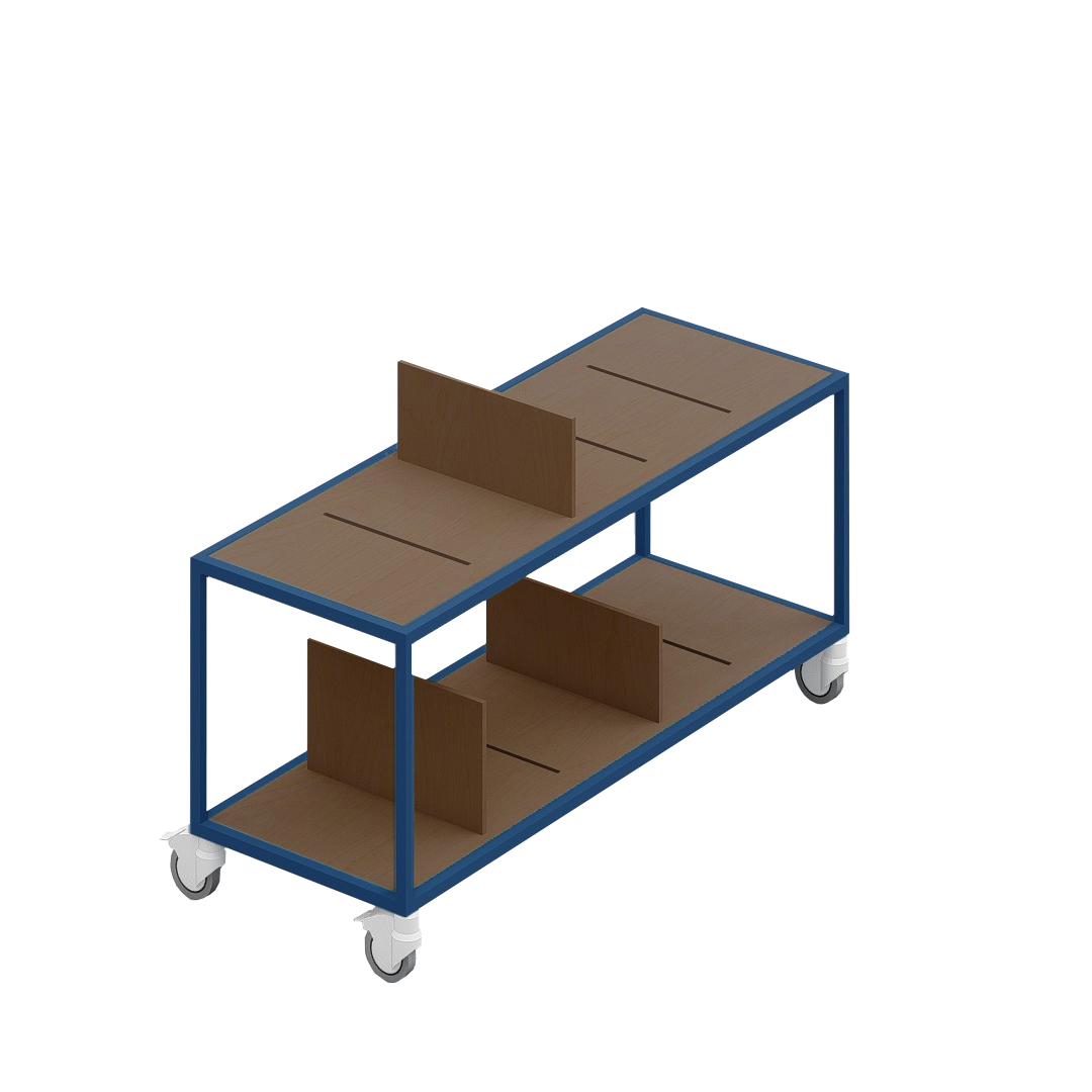 LOFT Decora: MOMI mobile shelf designed by Kolarz&Leśnodorska