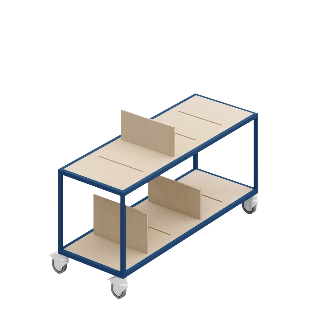 LOFT Decora: MOMI mobile shelf designed by Kolarz&Leśnodorska