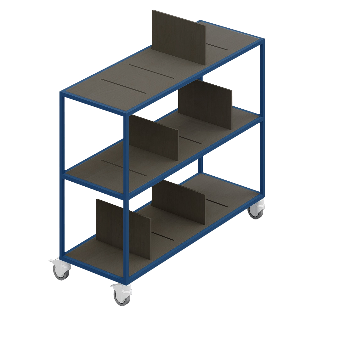 LOFT Decora: MOMI mobile shelf designed by Kolarz&Leśnodorska