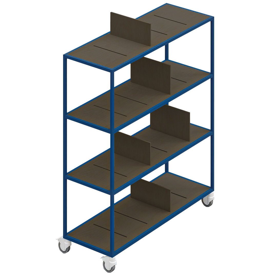 LOFT Decora: MOMI mobile shelf designed by Kolarz&Leśnodorska
