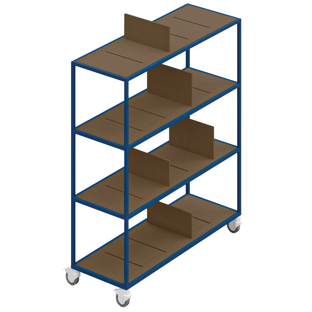 LOFT Decora: MOMI mobile shelf designed by Kolarz&Leśnodorska