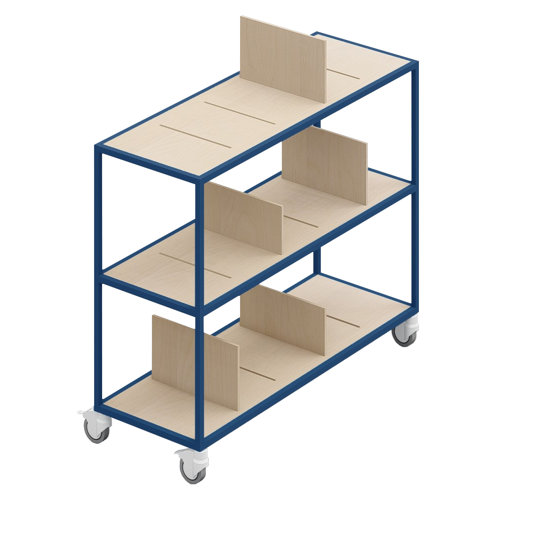 LOFT Decora: MOMI mobile shelf designed by Kolarz&Leśnodorska