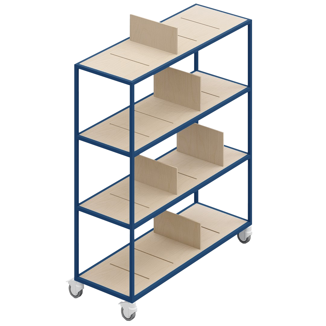 LOFT Decora: MOMI mobile shelf designed by Kolarz&Leśnodorska