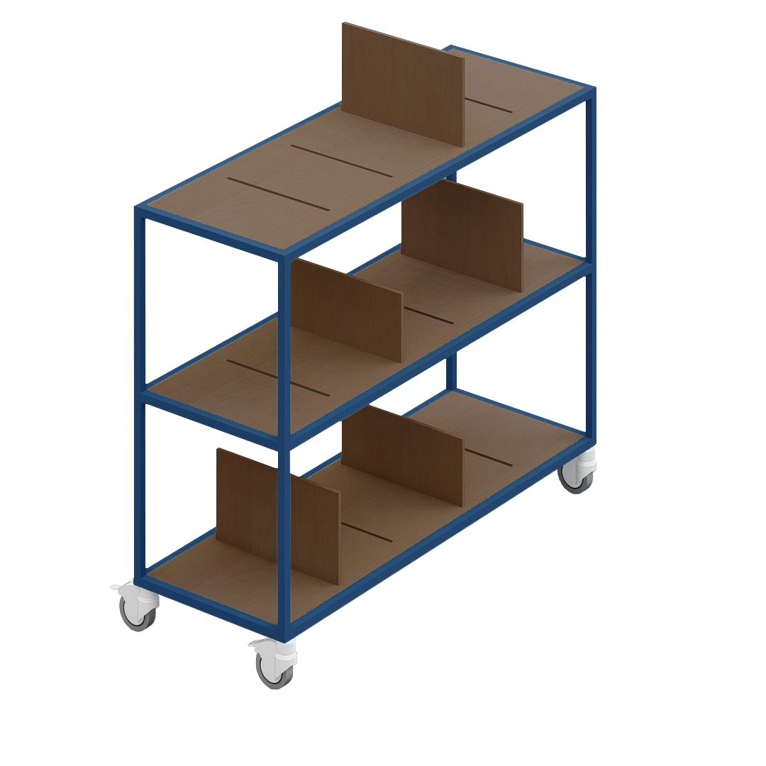 LOFT Decora: MOMI mobile shelf designed by Kolarz&Leśnodorska