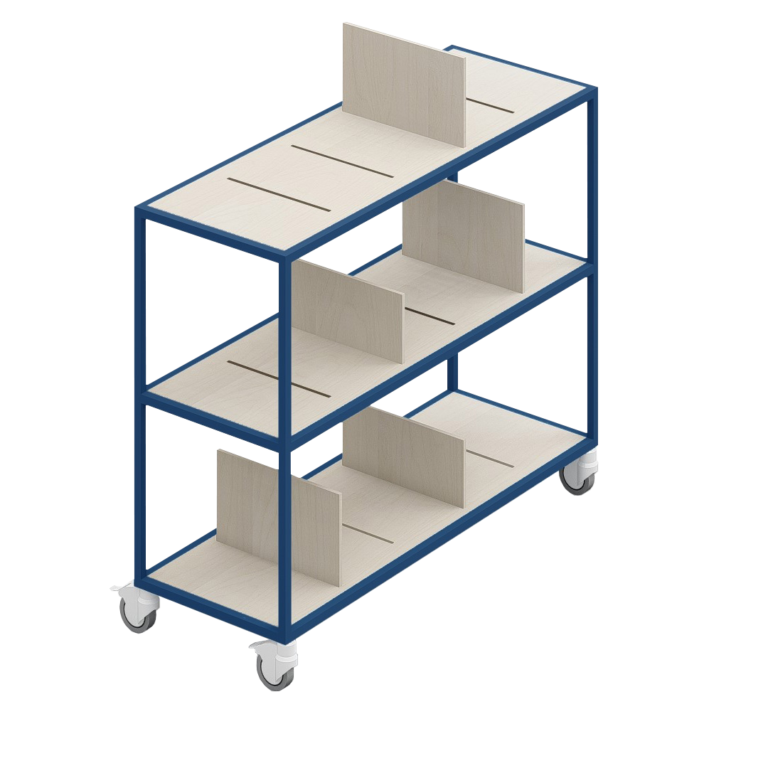 LOFT Decora: MOMI mobile shelf designed by Kolarz&Leśnodorska