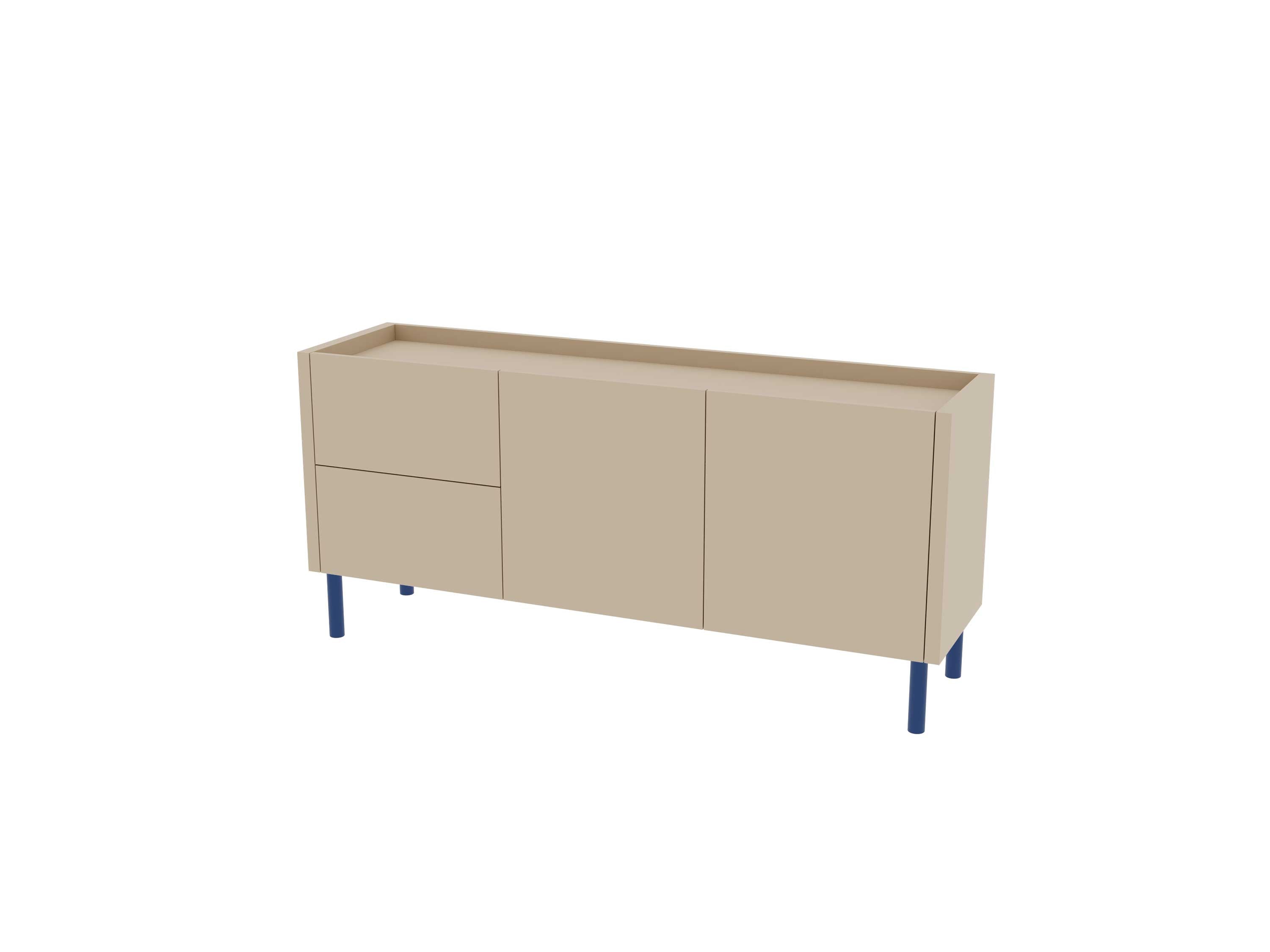 Loft Decora: low chest of drawers with kung drawers
