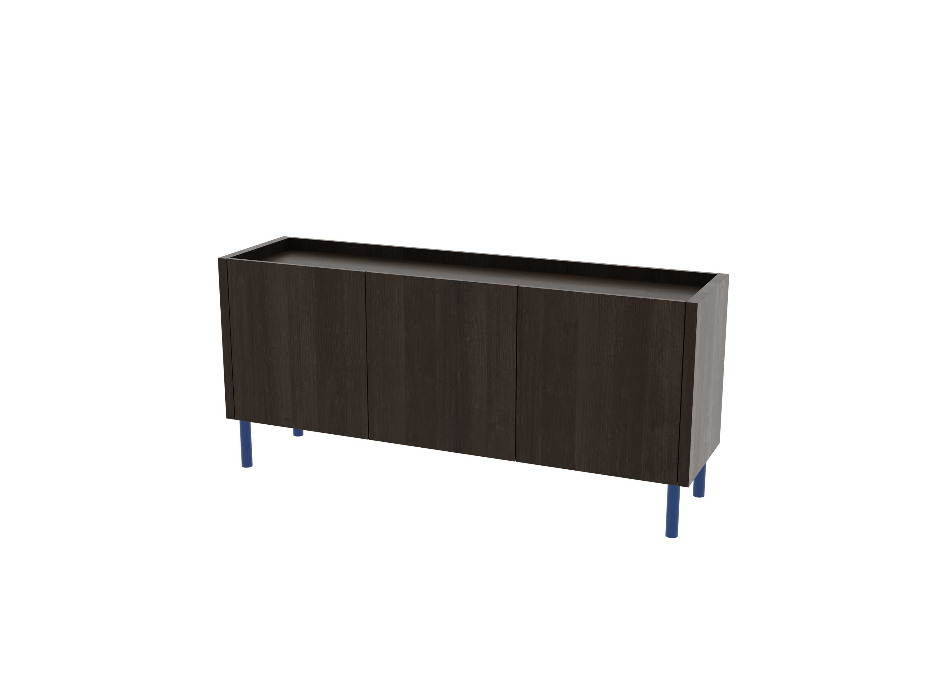 Loft Decora: low chest of drawers with kung doors