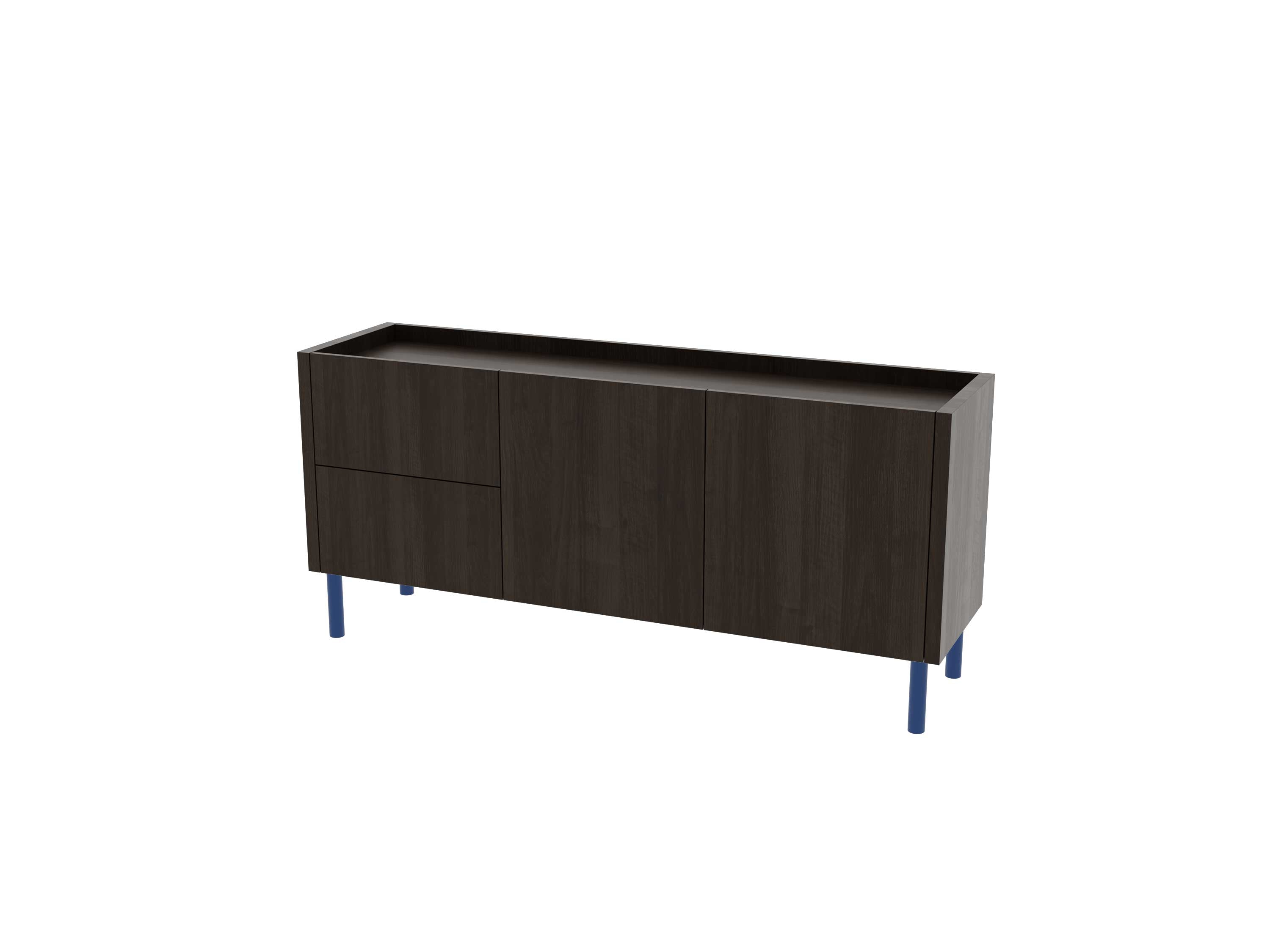 Loft Decora: low chest of drawers with kung drawers