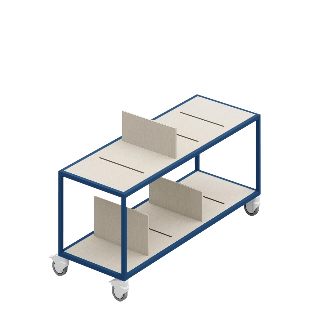 LOFT Decora: MOMI mobile shelf designed by Kolarz&Leśnodorska