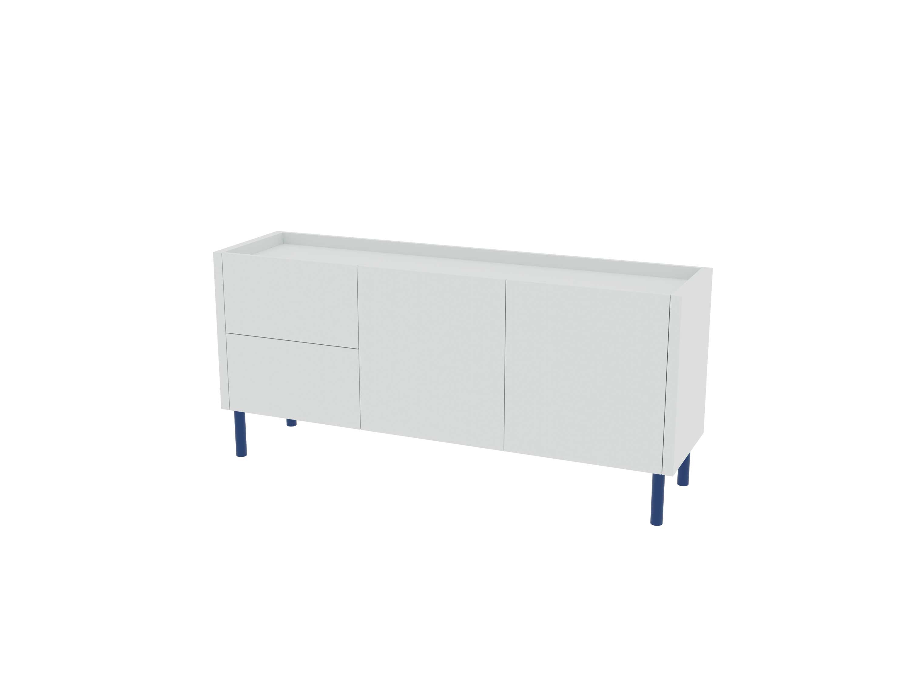 Loft Decora: low chest of drawers with kung drawers