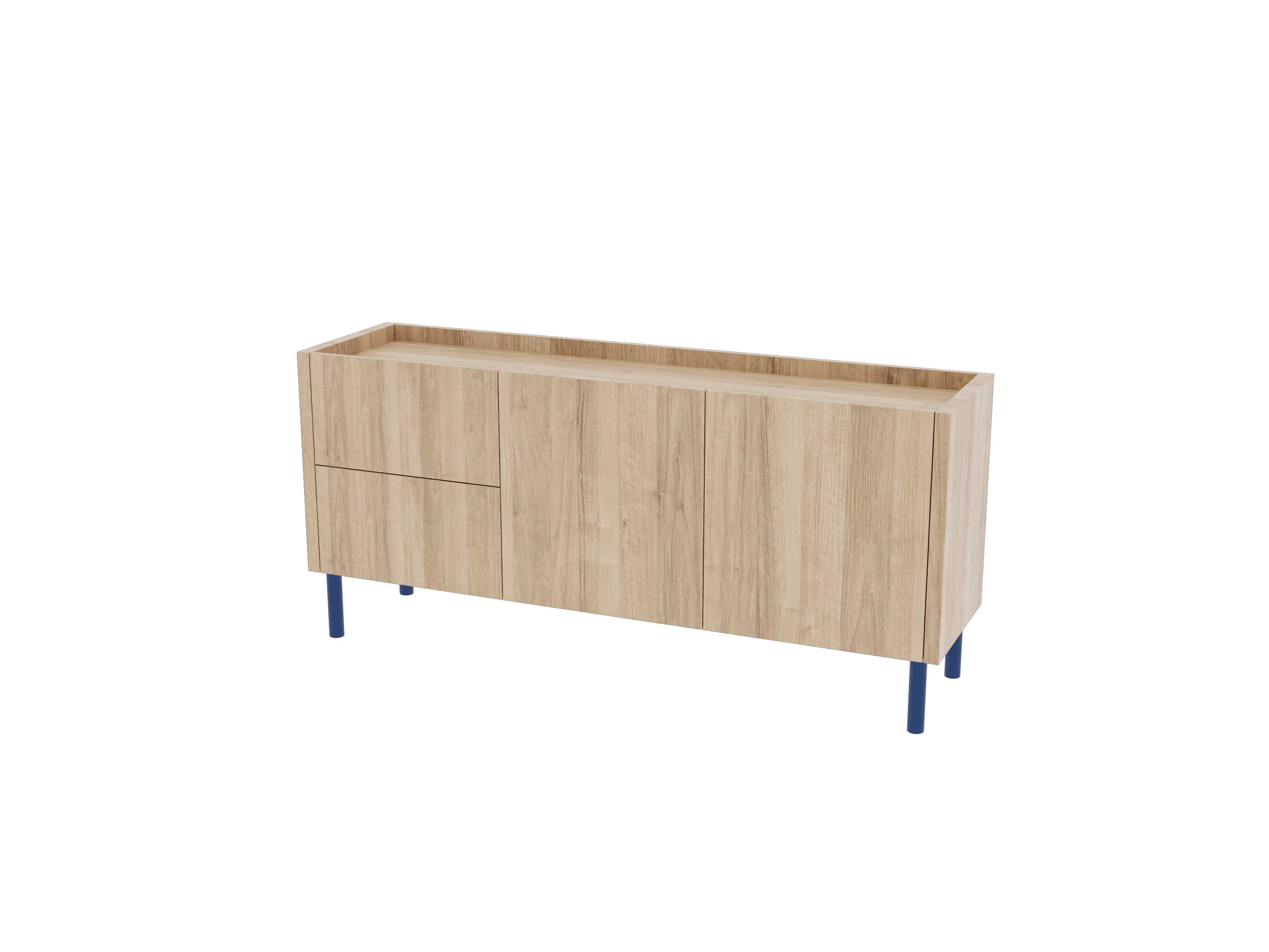 Loft Decora: low chest of drawers with kung drawers