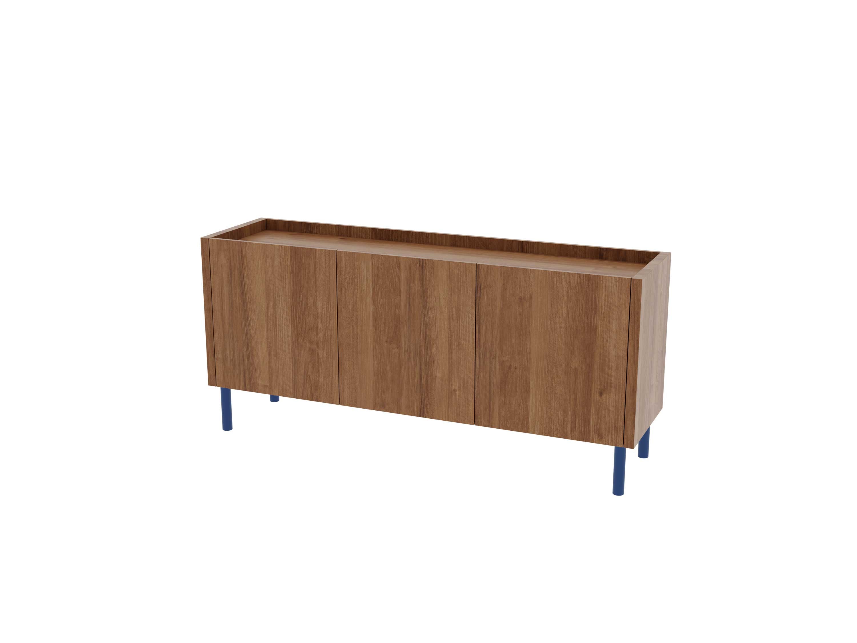 Loft Decora: low chest of drawers with kung doors