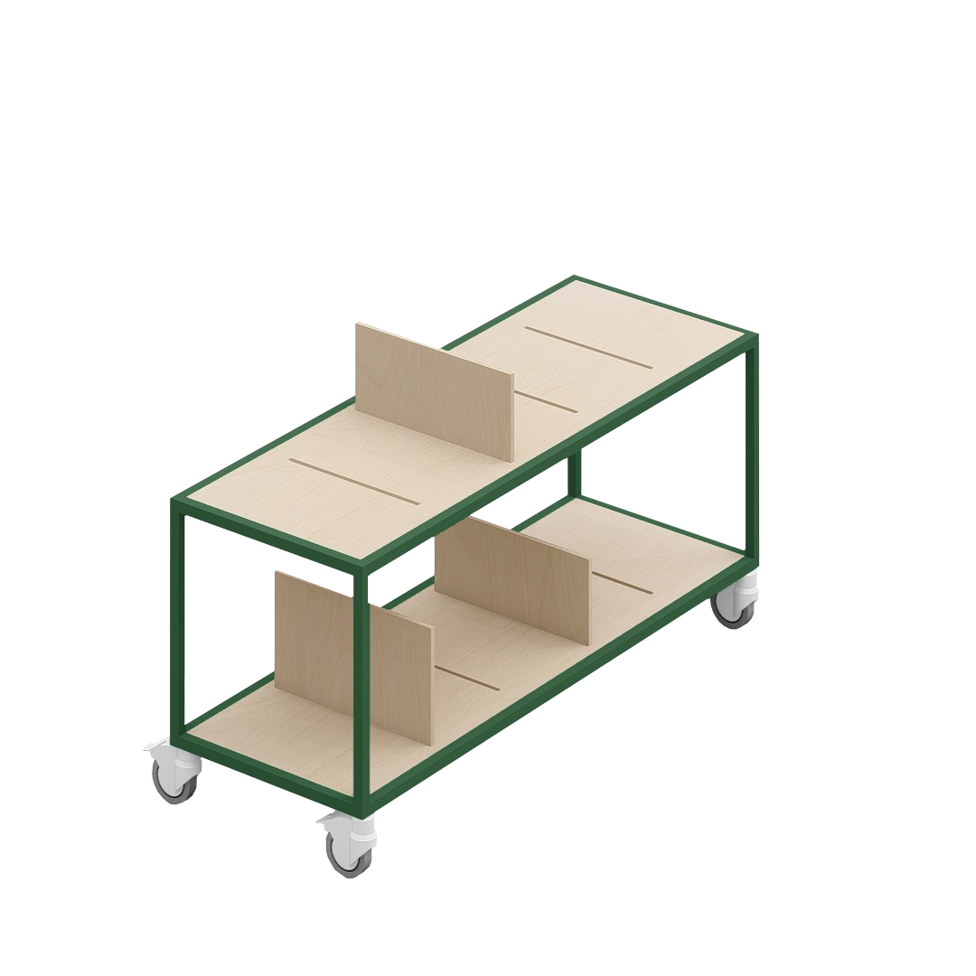 LOFT Decora: MOMI mobile shelf designed by Kolarz&Leśnodorska
