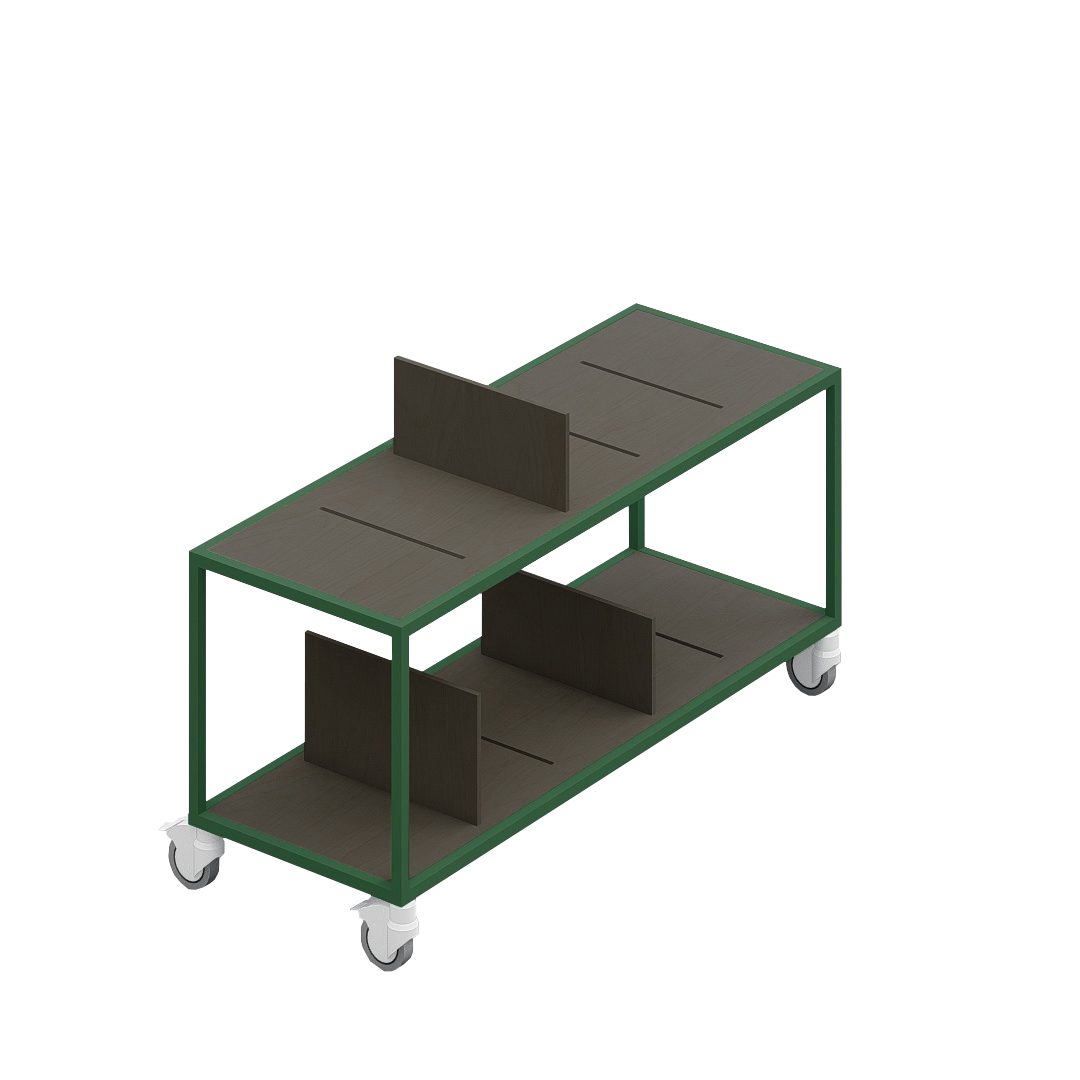 LOFT Decora: MOMI mobile shelf designed by Kolarz&Leśnodorska
