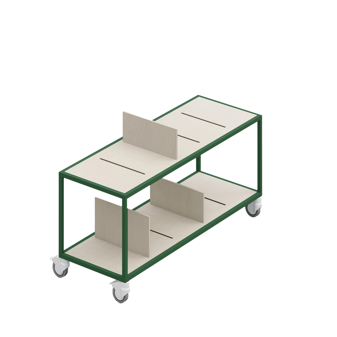 LOFT Decora: MOMI mobile shelf designed by Kolarz&Leśnodorska