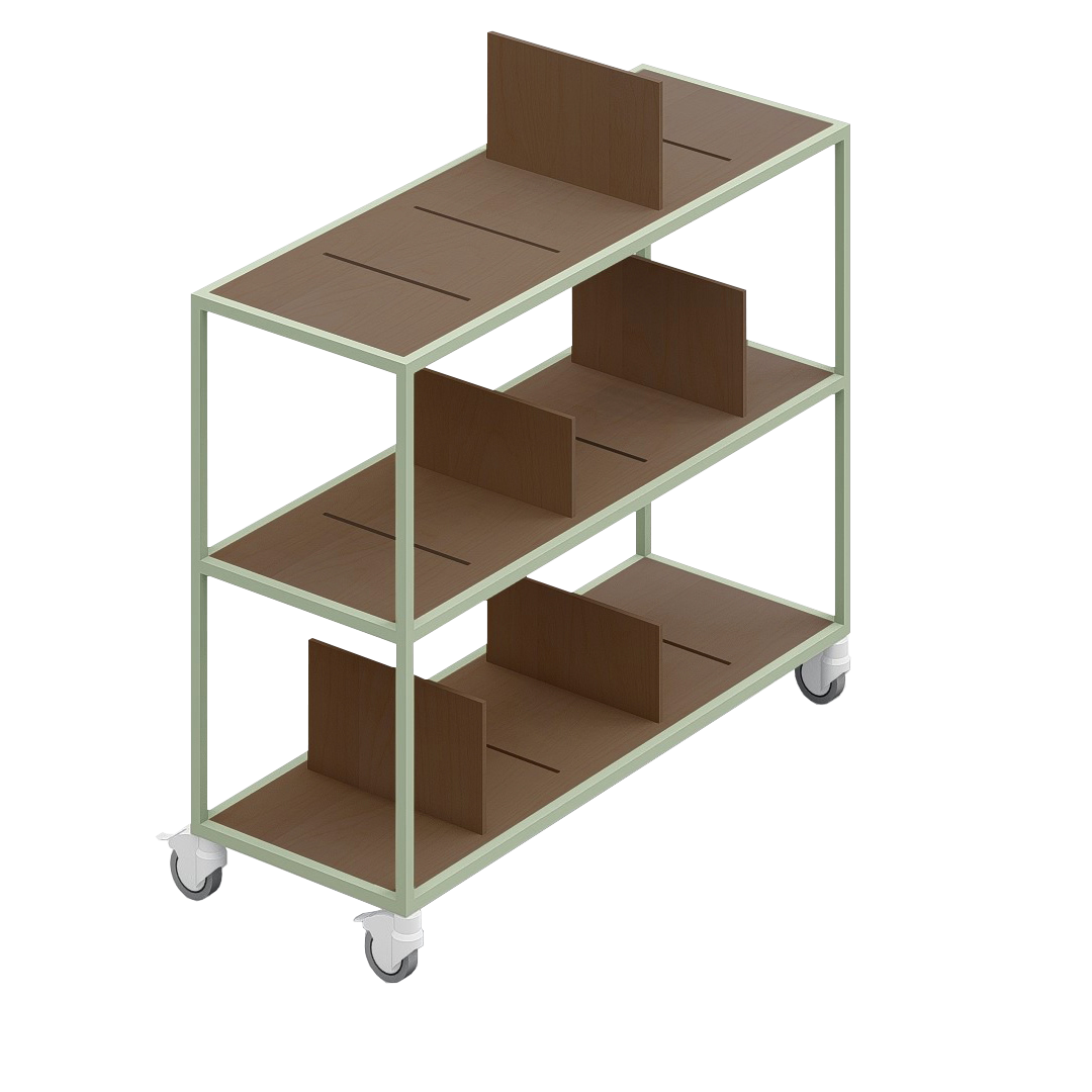 LOFT Decora: MOMI mobile shelf designed by Kolarz&Leśnodorska