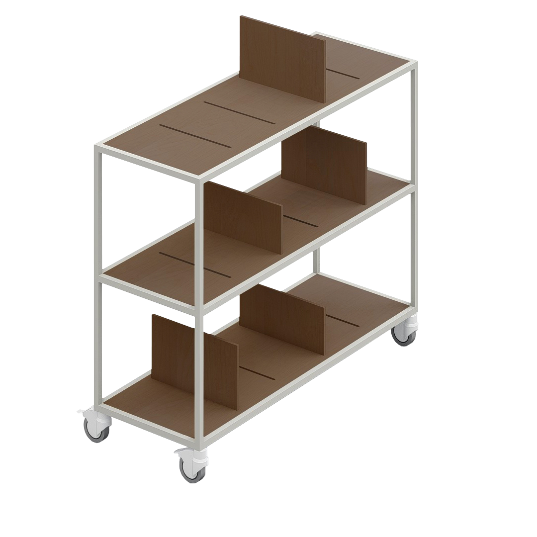 LOFT Decora: MOMI mobile shelf designed by Kolarz&Leśnodorska