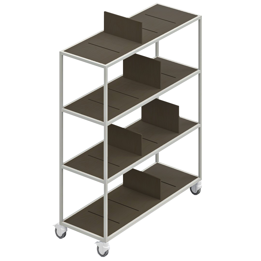 LOFT Decora: MOMI mobile shelf designed by Kolarz&Leśnodorska