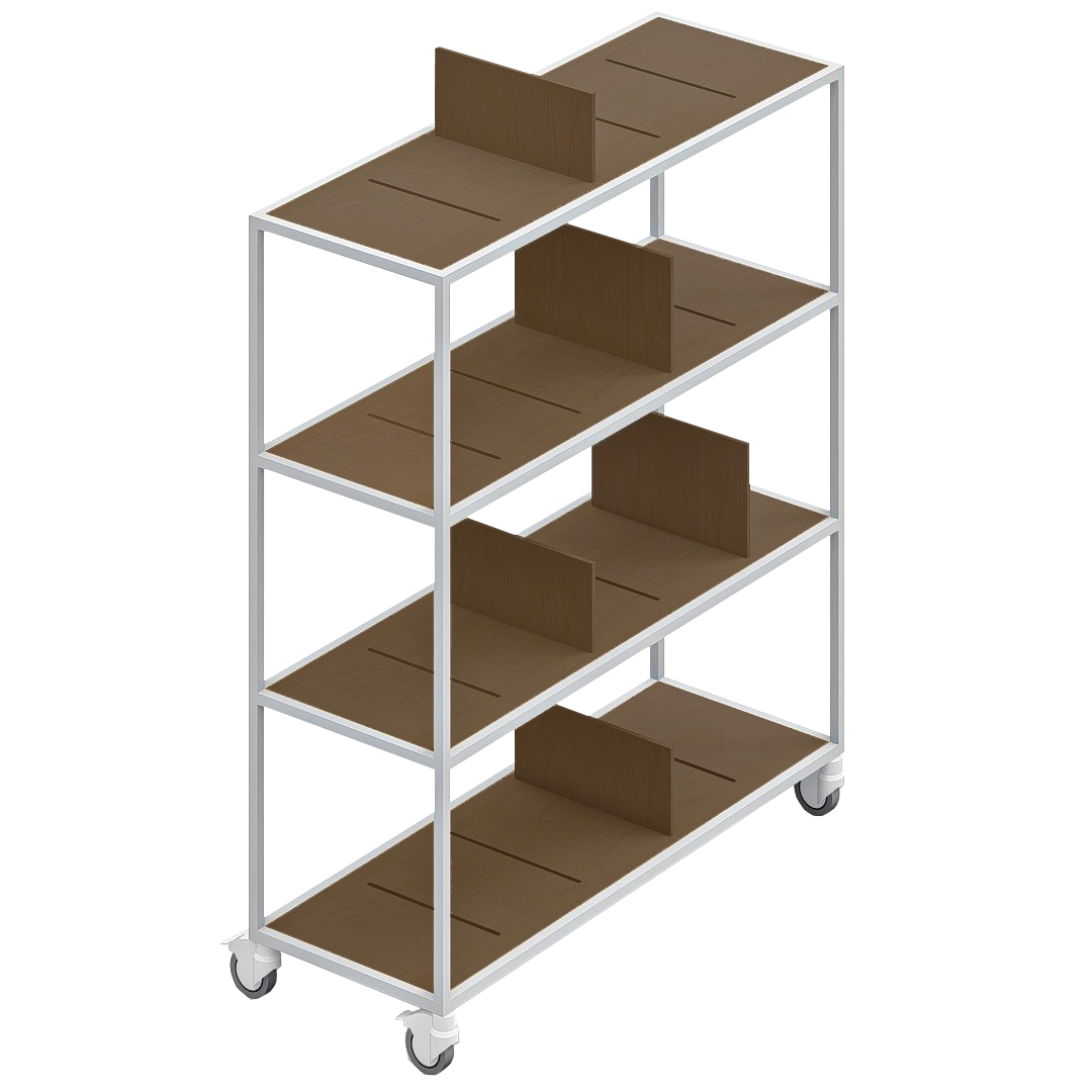 LOFT Decora: MOMI mobile shelf designed by Kolarz&Leśnodorska