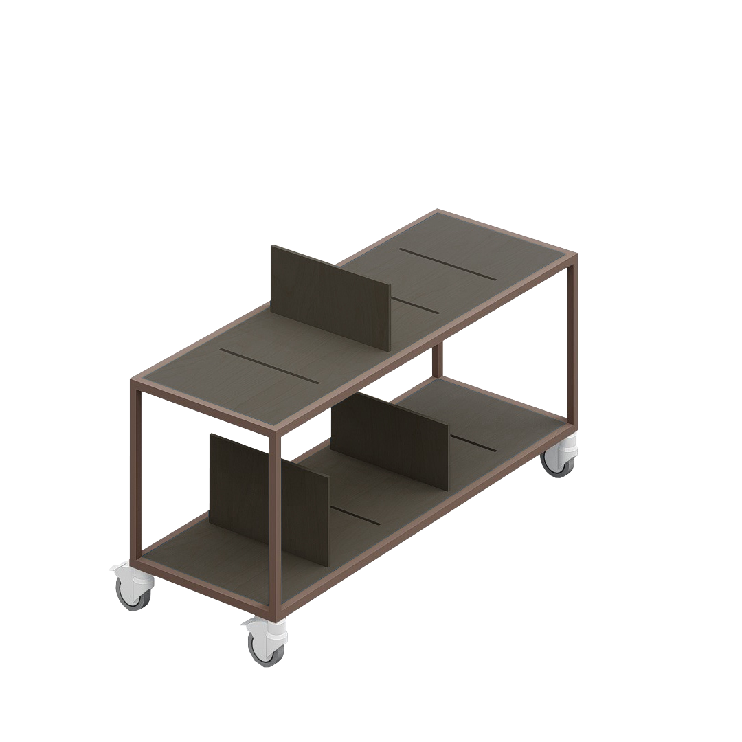 LOFT Decora: MOMI mobile shelf designed by Kolarz&Leśnodorska