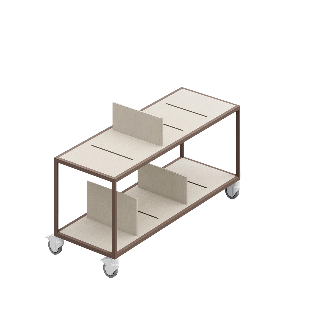 LOFT Decora: MOMI mobile shelf designed by Kolarz&Leśnodorska