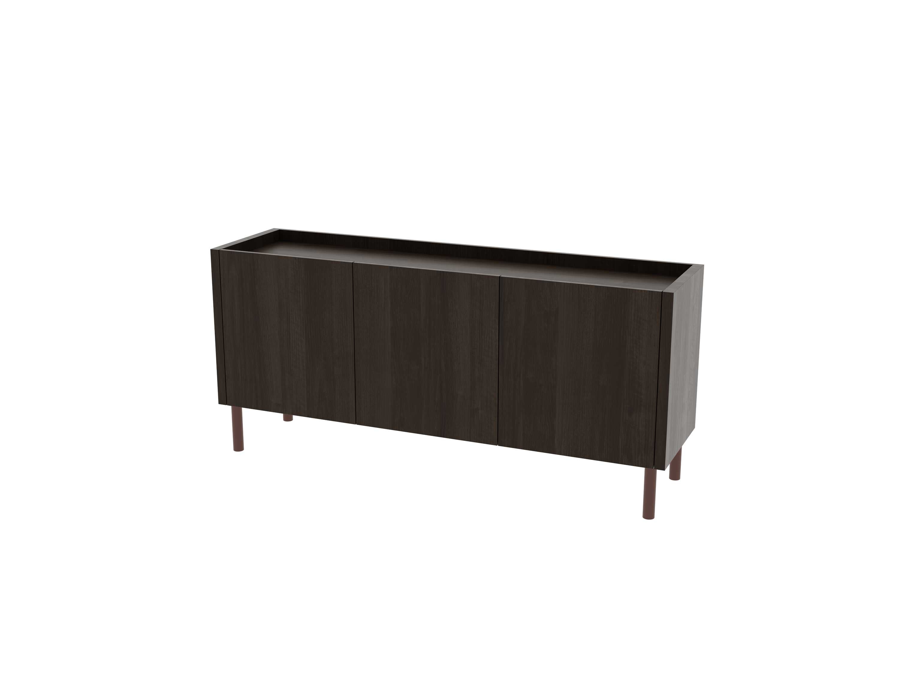 Loft Decora: low chest of drawers with kung doors