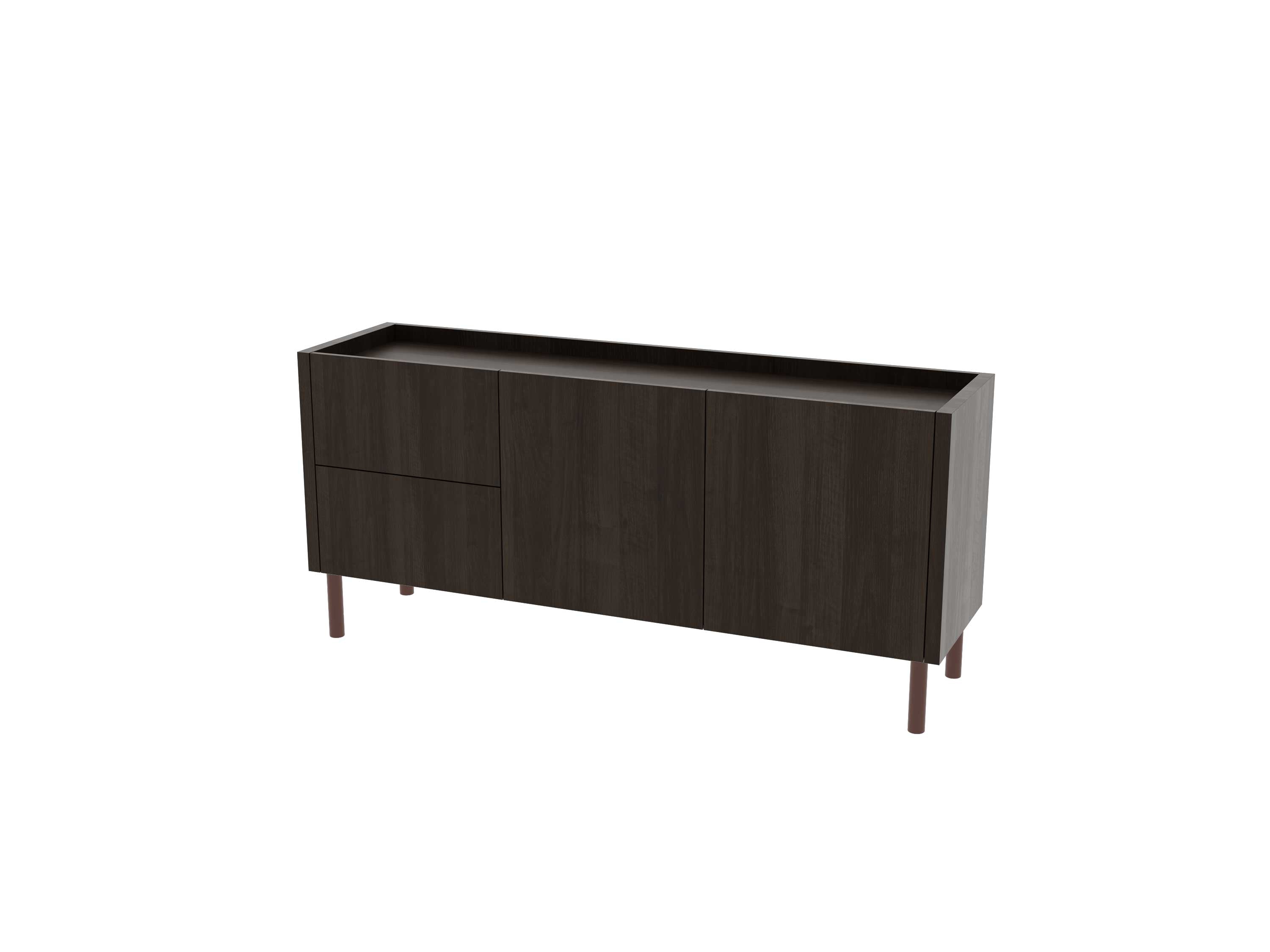 Loft Decora: low chest of drawers with kung drawers