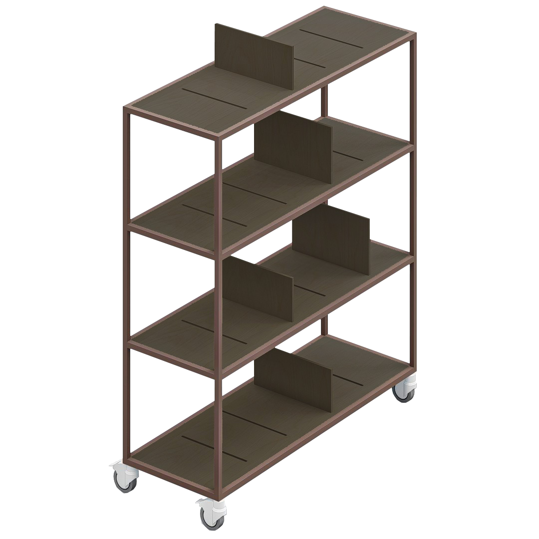 LOFT Decora: MOMI mobile shelf designed by Kolarz&Leśnodorska