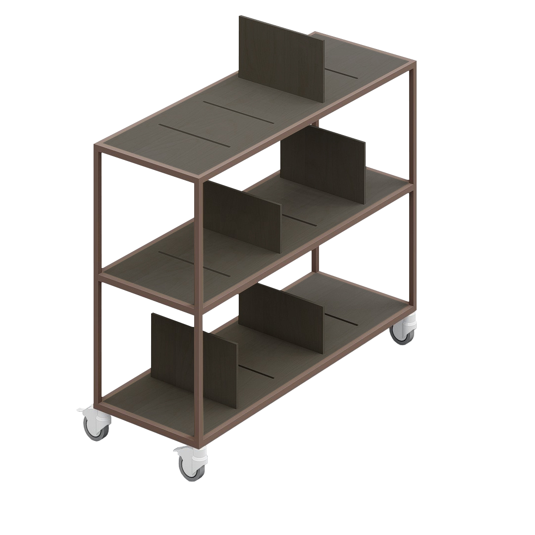 LOFT Decora: MOMI mobile shelf designed by Kolarz&Leśnodorska