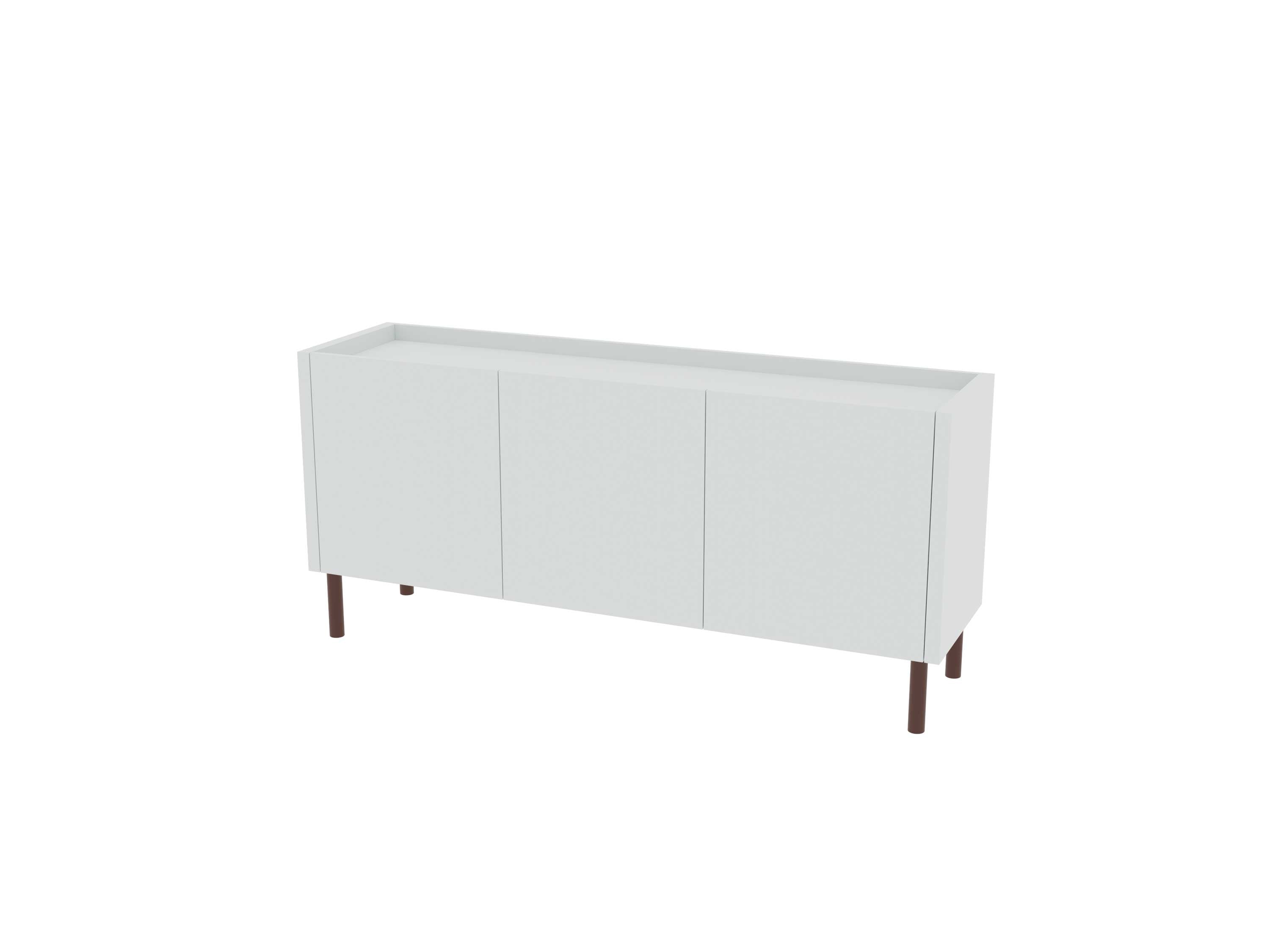 Loft Decora: low chest of drawers with kung doors