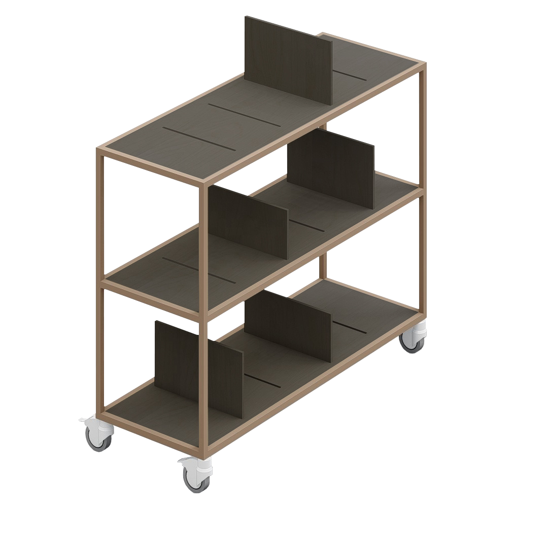 LOFT Decora: MOMI mobile shelf designed by Kolarz&Leśnodorska