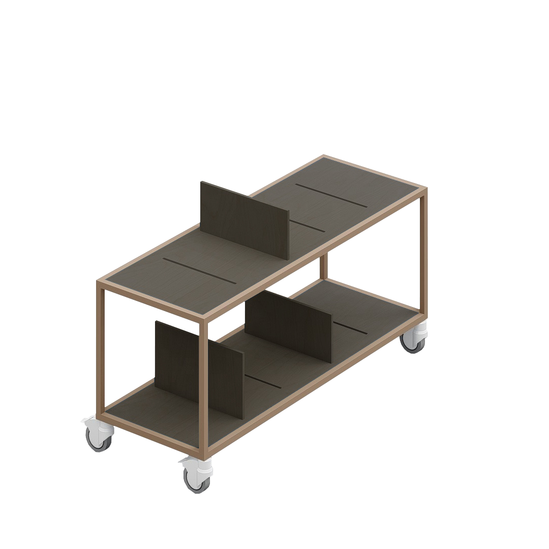 LOFT Decora: MOMI mobile shelf designed by Kolarz&Leśnodorska
