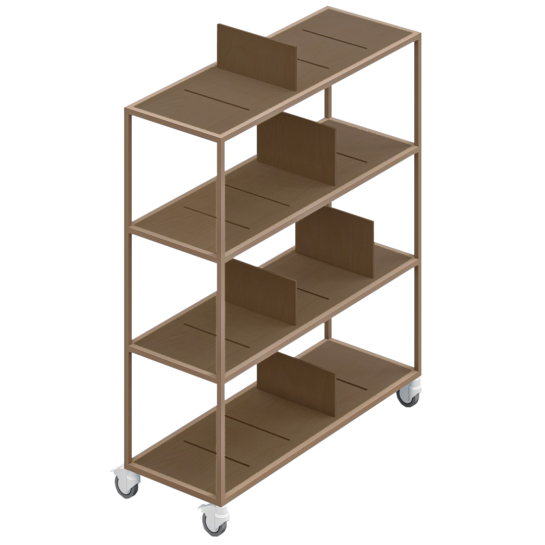LOFT Decora: MOMI mobile shelf designed by Kolarz&Leśnodorska