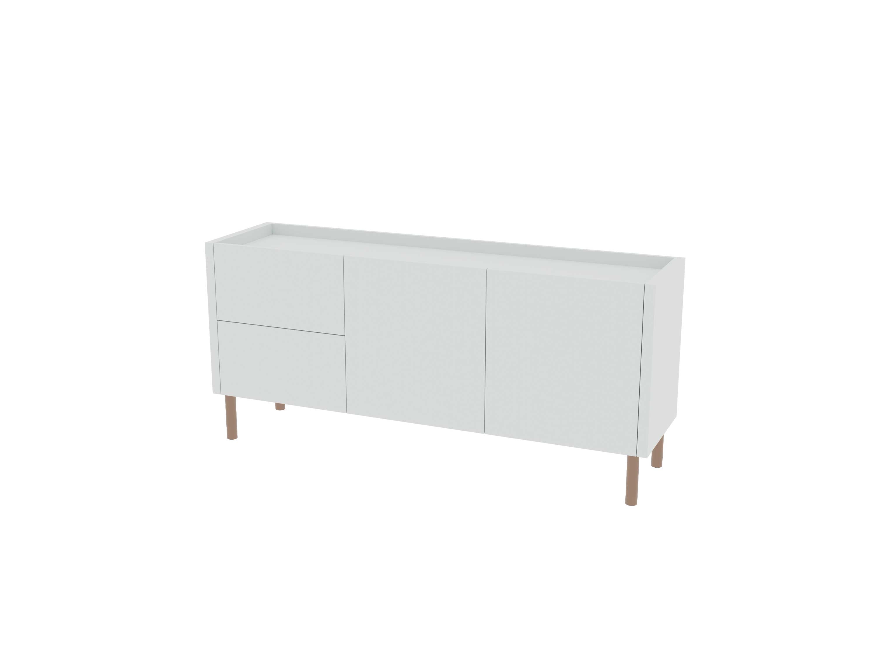 Loft Decora: low chest of drawers with kung drawers
