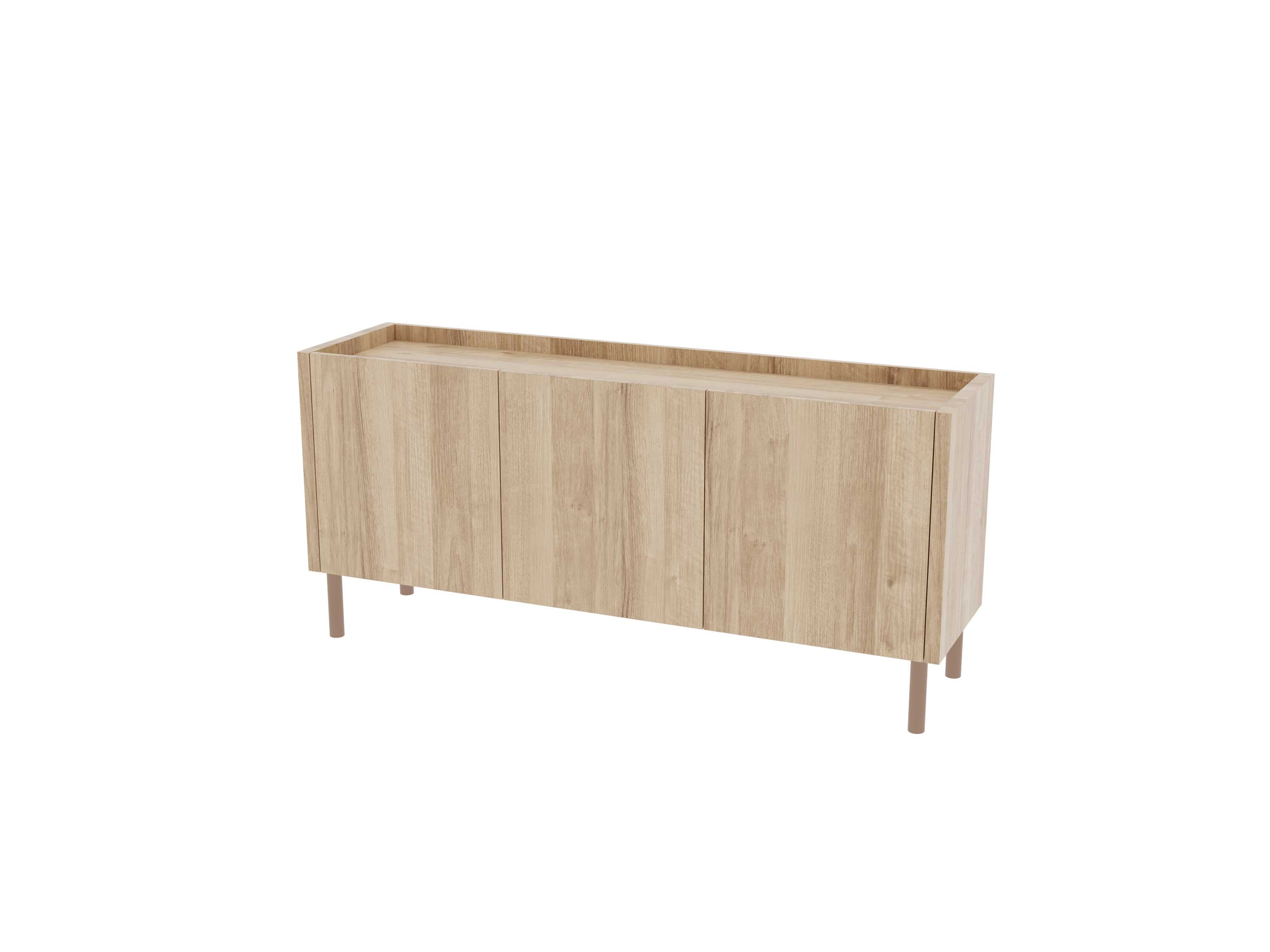 Loft Decora: low chest of drawers with kung doors