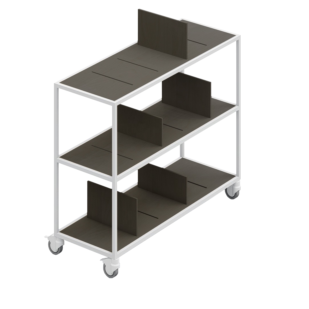 LOFT Decora: MOMI mobile shelf designed by Kolarz&Leśnodorska