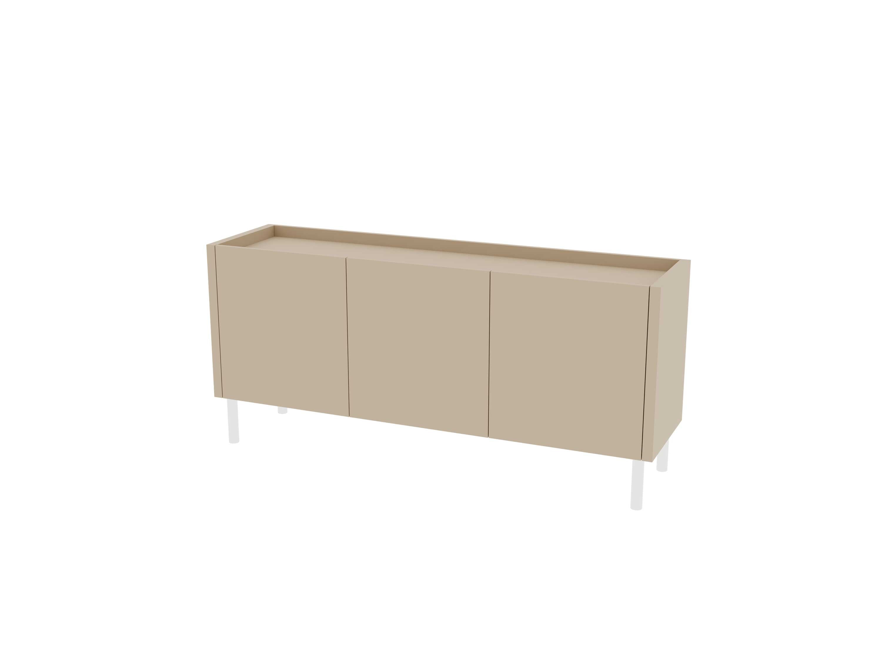 Loft Decora: low chest of drawers with kung doors