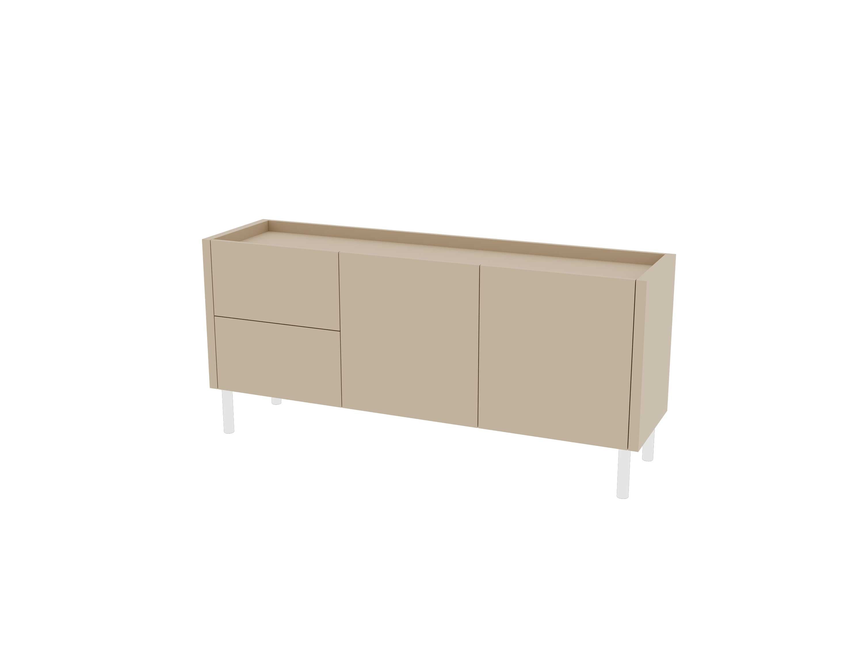 Loft Decora: low chest of drawers with kung drawers